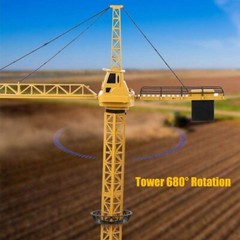RC Tower Crane Toy Construction Vehicle Toy Set 1:32 Engineering Toy For Boys