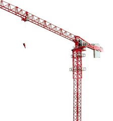 Conrad 2028-02 Potain MDT 389 Tower Crane – Red 1/87 HO Die-cast MIB