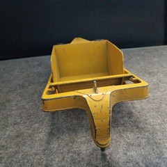 Vintage Hubley Yellow Pressed Steel Scraper Trailer Attachment Made in USA #1807