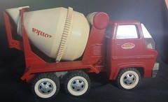 Vtg 1960s Tonka Gas Turbine Cement Mixer Truck #620 Red White NEAR MINT BEST