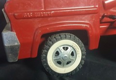 Vtg 1960s Tonka Gas Turbine Cement Mixer Truck #620 Red White NEAR MINT BEST