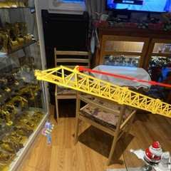 XCMG Tower Crane Diecast Metal Construction Model 1:50 Yellow w/ Stand