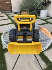 Hasbro Yellow Tonka Front End Loader Excavator 838 Metal Truck Toy 2012