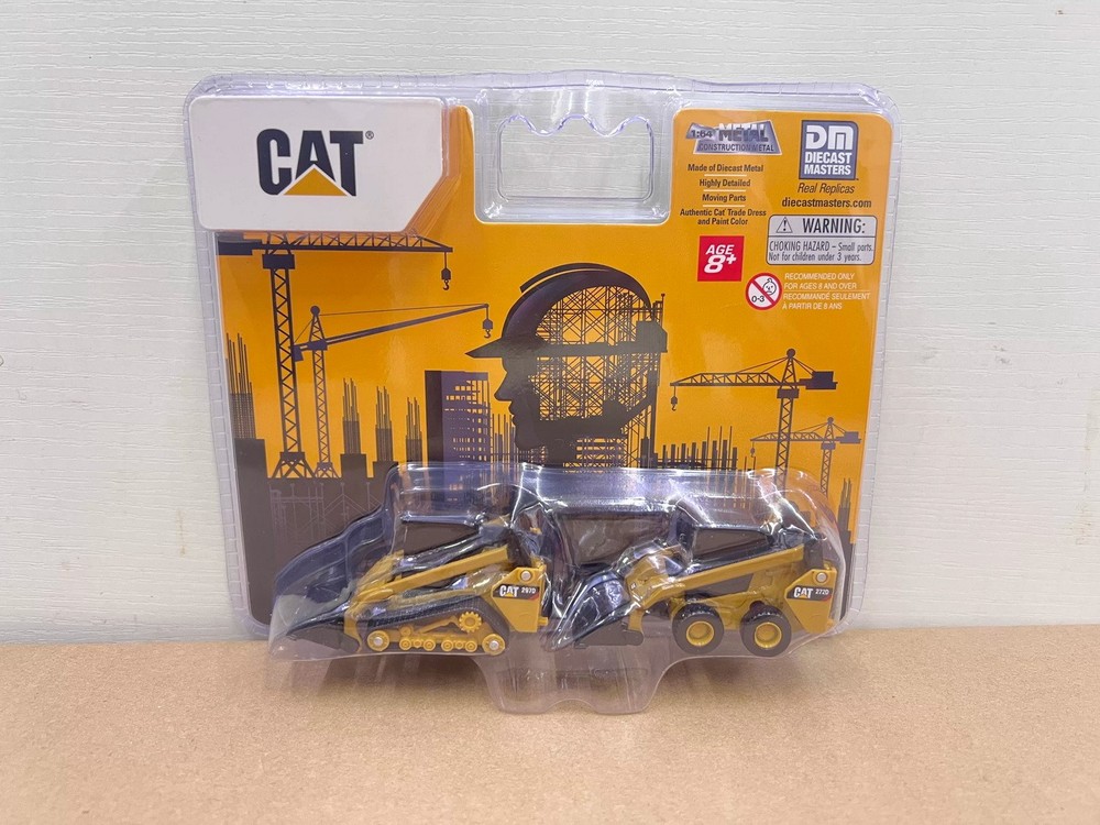DM 1/64 Scale Cat 272D2 Skid Steer & 297D2 Track Loader Set Model Toy 84647CS