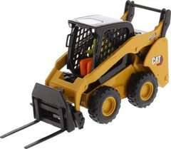 CAT Caterpillar 272D3 Skid Steer Loader w/ Operator Yellow High Line Series 1/32