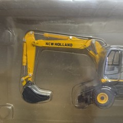 New Holland WE170 1:87 Diecast Excavator Model Yellow Black Gray Construction