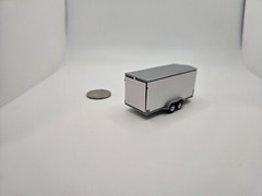 1/87 Scale Cargo Trailer in White