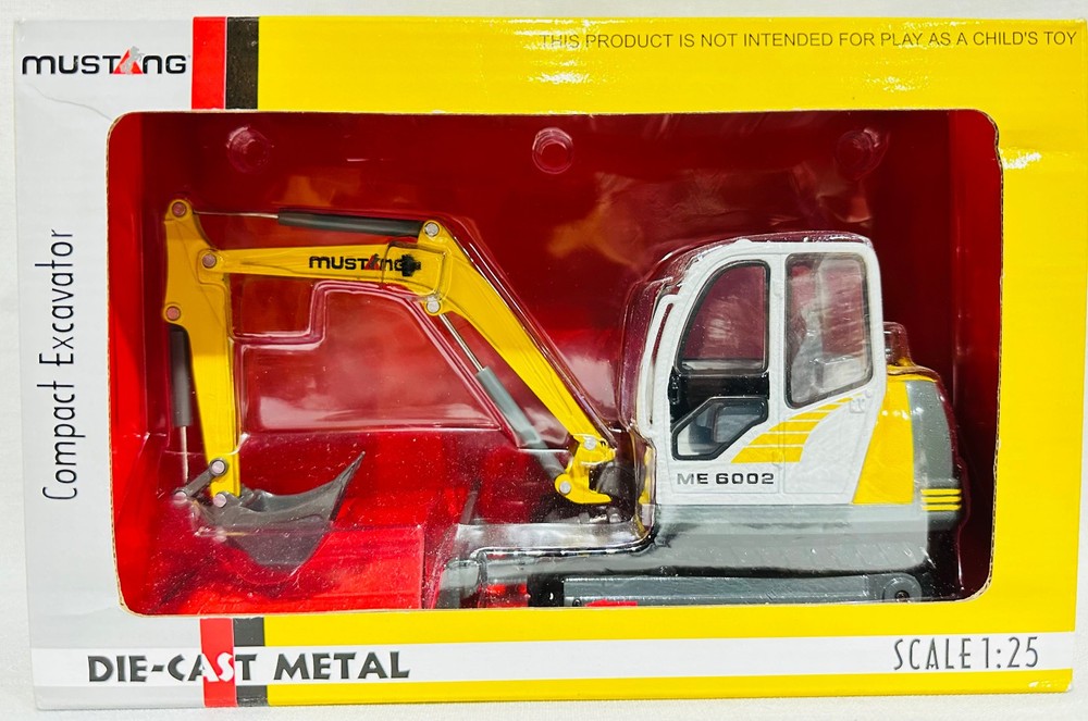 Mustang Model ME 6002 Compact Excavator By DCP 1/25th Scale