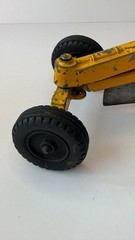 Vintage Hubley 474 Kiddie Road Grater Cast Iron Toy Yellow 6 Wheel 1950s-60s