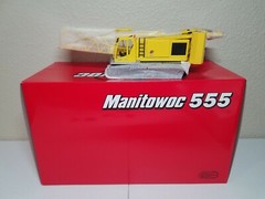 Manitowoc 555 Boom Crawler Crane – Yellow – CCM 1:50 Scale Diecast Model New