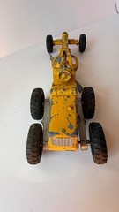 Vintage Hubley 474 Kiddie Road Grater Cast Iron Toy Yellow 6 Wheel 1950s-60s