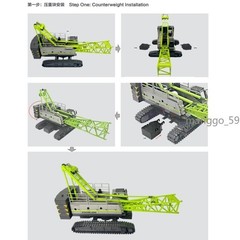 Zoomlion 1:50 Scale ZCC1000V Crawler Crane Diecast Alloy Model Vehicle Gift New