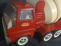 Vtg 1960s Tonka Gas Turbine Cement Mixer Truck #620 Red White NEAR MINT BEST