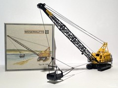 2003 NZG #500 Weserhutte W 180 Dragline Crawler Excavator 1/50 scale die-cast