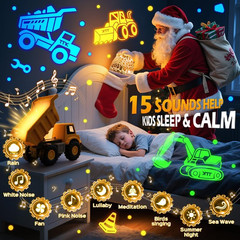 Remote Control Excavator Toy with Sounds & Lights for Kids 1-8 Years Old