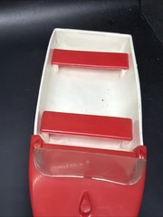 1960 ‘s Andy Gard Plastic 8″ Red And White Motorboat No Outboard Motor Tonka