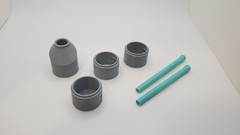 Custom 1/50 Scale Precast 48″ Manhole w/ 12″ Sewer Pipe
