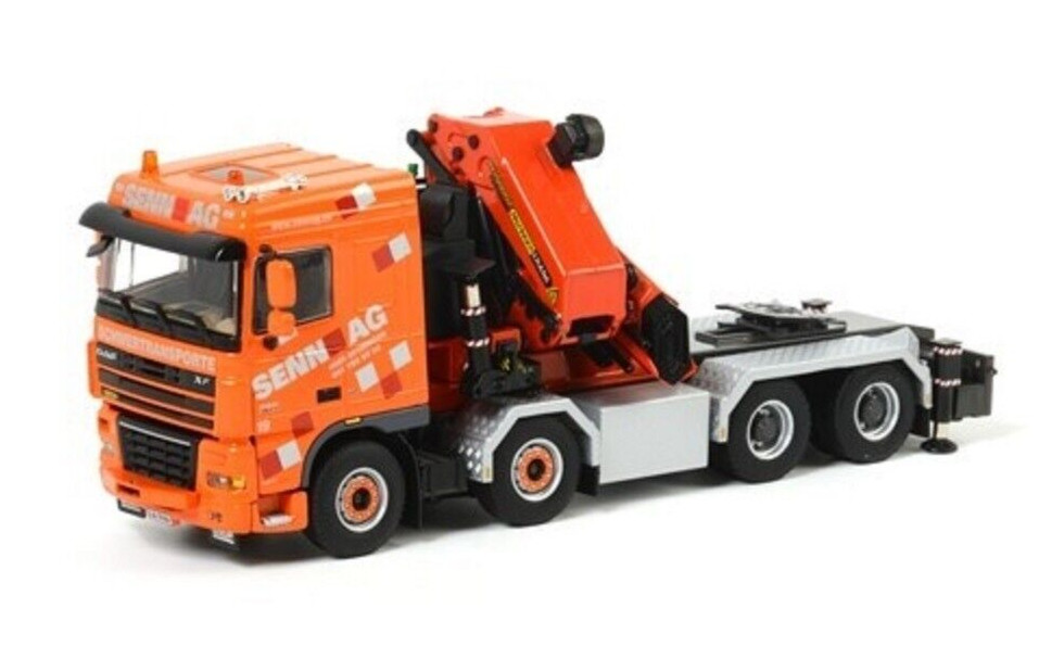 WSI 01-1307 DAF XF 105 Heavy Tractor + Palfinger 150002 SENN 1/50 Die-cast MIB