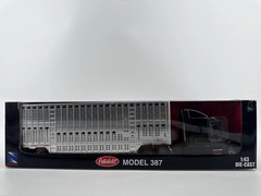 New Ray Peterbilt 387 Livestock Hauler Truck 1:43 Diecast Semi Tractor