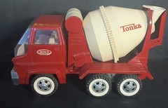Vtg 1960s Tonka Gas Turbine Cement Mixer Truck #620 Red White NEAR MINT BEST