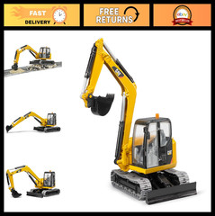 Mini Excavator Toy Vehicle for Kids – CAT Construction Playset, Unisex, 1:16 Sca