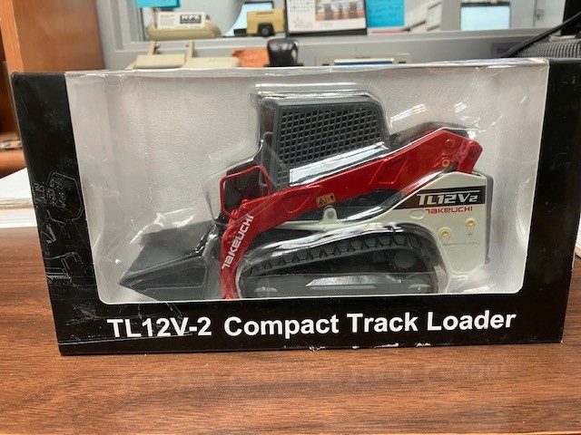 Takeuchi 1/24th Scale Diecast TL12V-2 Rubber Track Skid Steer Loader