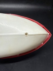 1960 ‘s Andy Gard Plastic 8″ Red And White Motorboat Outboard Motor Tonka