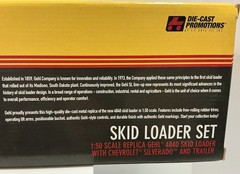 GEHL DIE CAST PROMOTIONS 1/50 SCALE 4840 SKID LOADER SET W/ CHEVY SILVERADO NEW