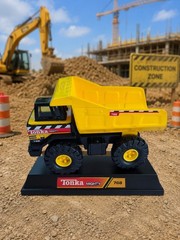 2001 Tonka Mighty #768 Hasbro Diecast Toy Truck Excavator Dump Truck Maisto