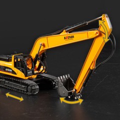1:50 Excavator Construction Vehicle Diecast Digger Truck Toys for Boys Yellow