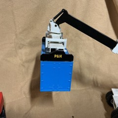 JOAL PPM 530 ATT MOBILE CRANE/P&H Rail Car Stacker 1:50 Diecast