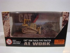Norscot CAT D5M Track-Type Tractor AT WORK 1:87 Yellow w/ Display Case VG Box
