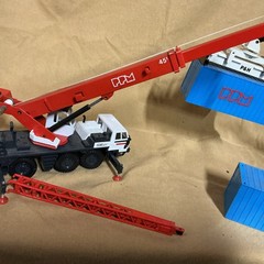 JOAL PPM 530 ATT MOBILE CRANE/P&H Rail Car Stacker 1:50 Diecast