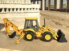 Joal 1/35 Scale JCB 217S 4x4x4 Centermount Backhoe-Loader (Ref. No. 185) -used-