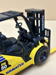 Used No Box Komatsu Model FH 50-2 Forklift 1/24 Scale Die Cast Model Cargo Ship
