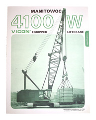 Manitowoc 4100W VICON Equip LIFTCRANE Diecast Red Model Vehicle 1:50 Scale Model