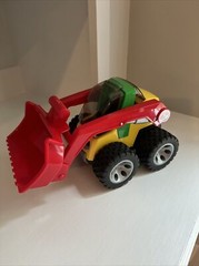 BRUDER ROADMAX LOADER TRUCK GERMANY 2011 EXCELLENT COND 2009/01 RED GREEN YELLOW
