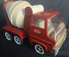 Vtg 1960s Tonka Gas Turbine Cement Mixer Truck #620 Red White NEAR MINT BEST