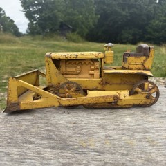 Vintage Original Doepke Model Toys Caterpillar D6 Bulldozer Pressed Steel 1950s
