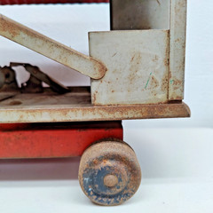 Antique Keystone Ride Em Steam Shovel Pressed Steel Ride On Toy 1920s 1930s