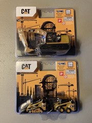 Diecast Masters 1/64 Caterpillar 272D2 Skid Steer 297D2 84647 + Excavator 84644