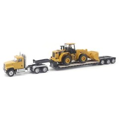 Diecast Masters 1/87 Caterpillar CT681 Day Cab Lowboy & 950G Wheel Loader 84418