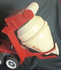 Vtg 1960s Tonka Gas Turbine Cement Mixer Truck #620 Red White NEAR MINT BEST