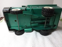 Vintage Structo Dumper Pressed Steel Collectible Truck blue/green, Nice!!