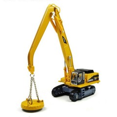 1:87 Material Handler Crane Toys for Boys Diecast Construction Vehicle Model