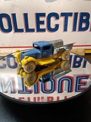 Antique 1920/30s KILGORE Cast Iron,Rubber Tires,Tin Dump Body Toy Dumptruck