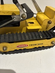 Vintage 1960s Tonka Trencher Backhoe Loader Pressed Steel