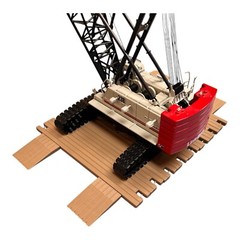 Diecast Crawler Crane Timber Mats 1/50 Scale Set of 8 with 4 ramps.