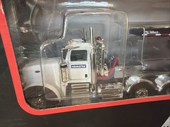 First Gear Peterbilt 367 with Talbert Lowboy White & Black 1:50 Scale 50-3349
