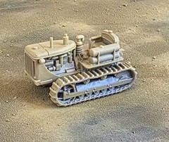 One 1/87 HO scale D7 crawler w/dual cylinder side tank, yellow! EXCLUSIVE!